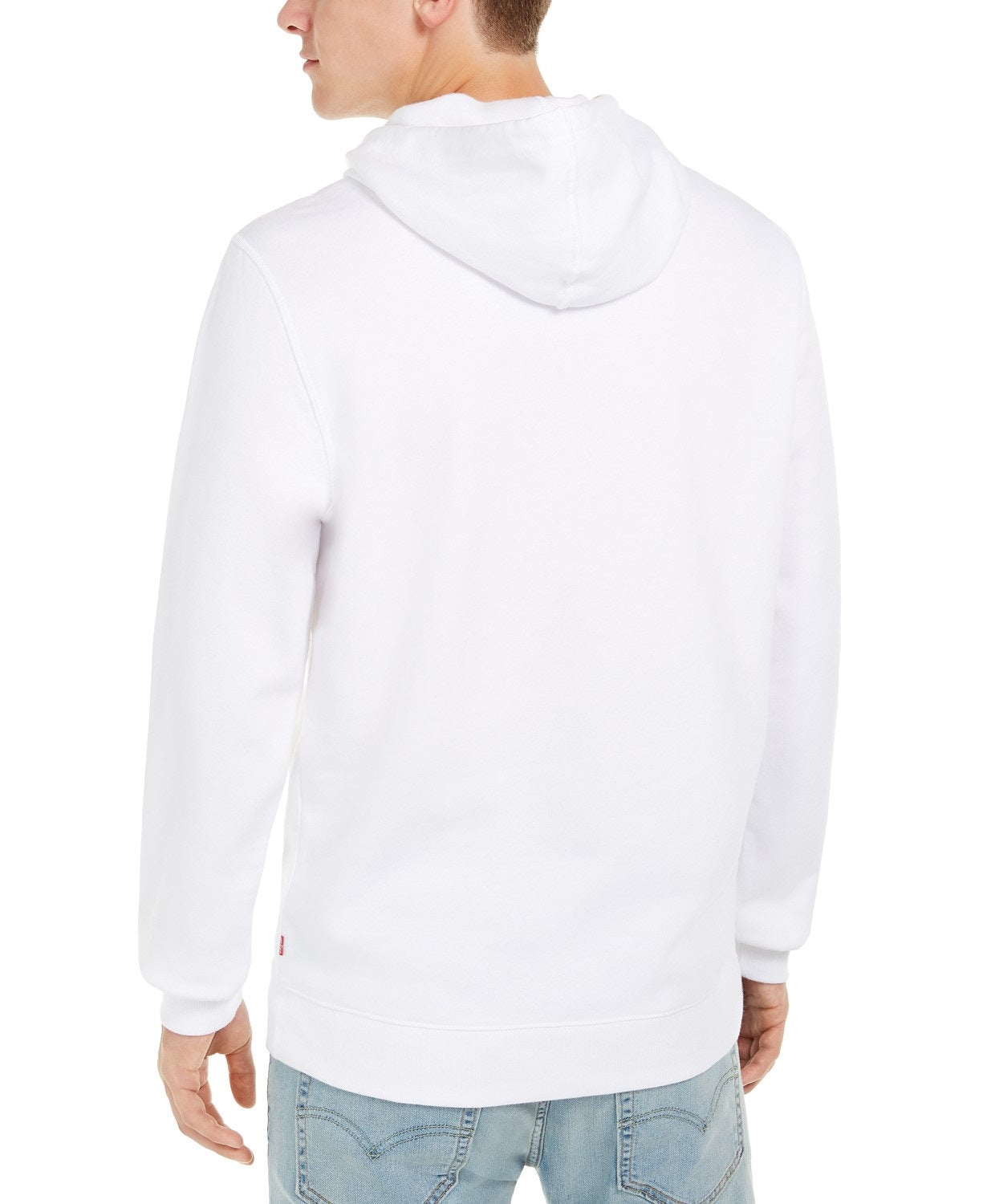 Levi's Men's Burndlen Fleece Logo Hoodie White Size Extra Large Steals