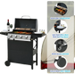 4 Burner Propane Gas Grill 34000 Btu Stainless Steel