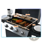 4 Burner Propane Gas Grill 34000 Btu Stainless Steel