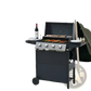 4 Burner Propane Gas Grill 34000 Btu Stainless Steel