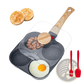 4-cup Nonstick Egg Pan with Lid and Induction Base