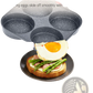 4-cup Nonstick Egg Pan with Lid and Induction Base