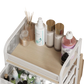4 Drawer Rolling Makeup Vanity and Skincare Storage Cart White