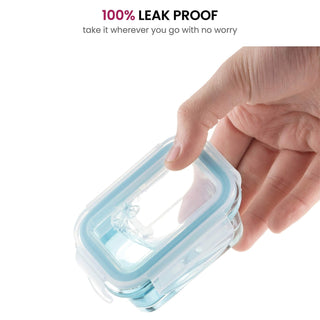 4 Oz Glass Food Containers - 6 Piece Set