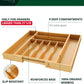 Silverware Drawer Organizer, Natural (9 Slots)