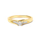 14K Yellow Gold 1/4 Cttw Princess Cut Diamond Engagement Ring