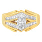 14KT Two-Toned Gold Diamond Cocktail Ring (1 cttw, H-I Color, SI1-SI2 Clarity)