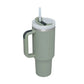 Arbaglobal 40 Oz Insulated Tumbler with Handle and Straw