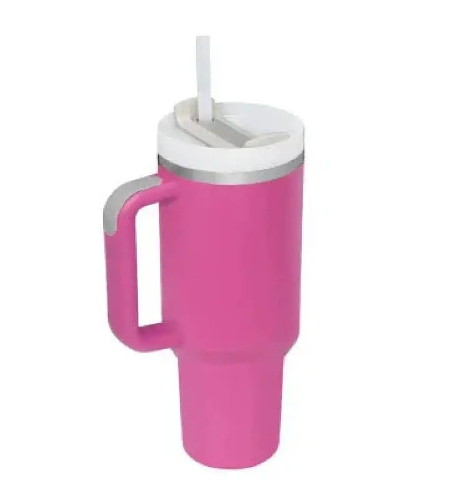 Arbaglobal 40 Oz Insulated Tumbler with Handle and Straw