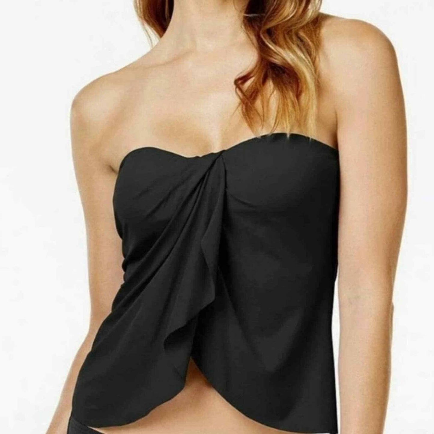 Vince Camuto - Riviera Strapless Draped Tankini Top