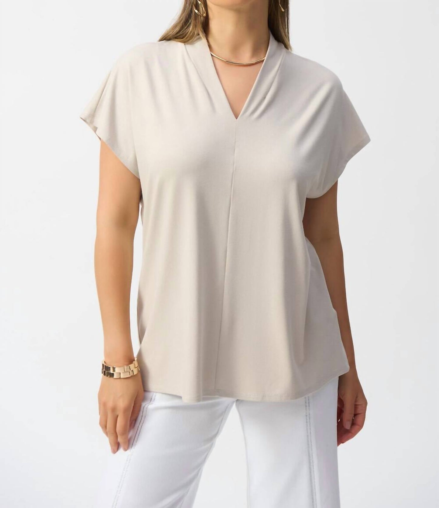 Joseph Ribkoff - V-neck Casual Pullover Top