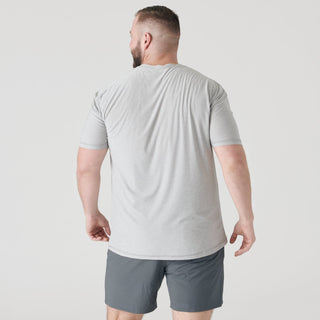 Light Heather Gray Active Crew Neck T-Shirt