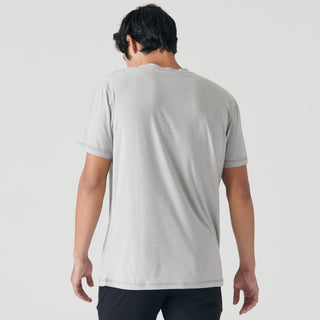 Light Heather Gray Active Crew Neck T-Shirt