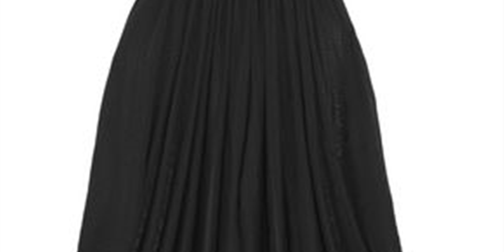Balmain Woman's Draped Knitted Wide leg Pants Black Size 38