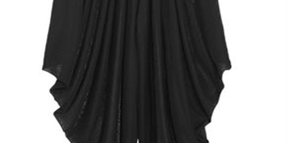 Balmain Woman's Draped Knitted Wide leg Pants Black Size 38