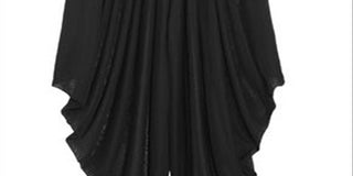 Balmain Woman's Draped Knitted Wide leg Pants Black Size 38