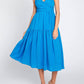 Entro - Wrap Tie Midi Dress
