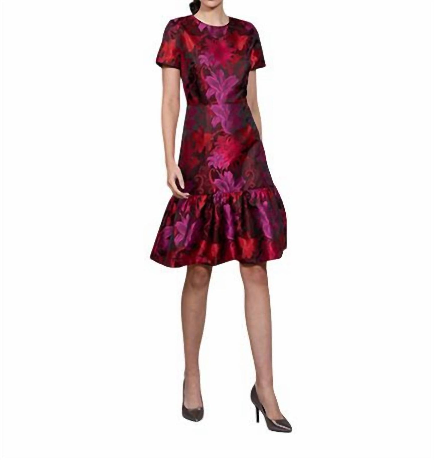 Bigio Collection - Ruffled Cocktail Dress