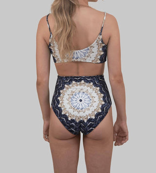 Wolven - Reverie Reversible High-waisted Bikini Bottom