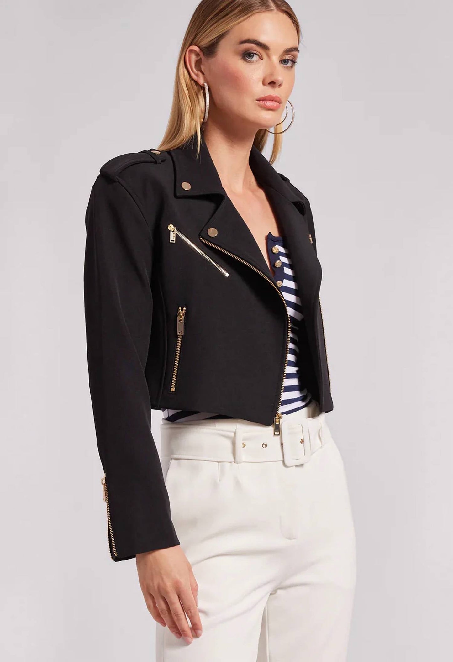 Generation Love - Cosita Crepe Moto Jacket