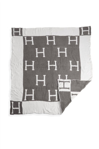 Comfy Luxe - "H" Blanket