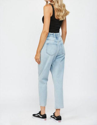 Mica Denim - Paperbag Super High Rise Mom Jeans