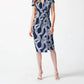 Joseph Ribkoff - Abstract Print Wrap Dress