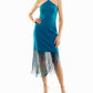 Nicole Miller - Sylvie Stretch Crepe Fringed Sheath Dress