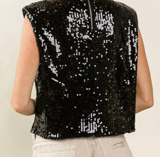 Bibi - Touch Down Sequins Game Day Tank Tops
