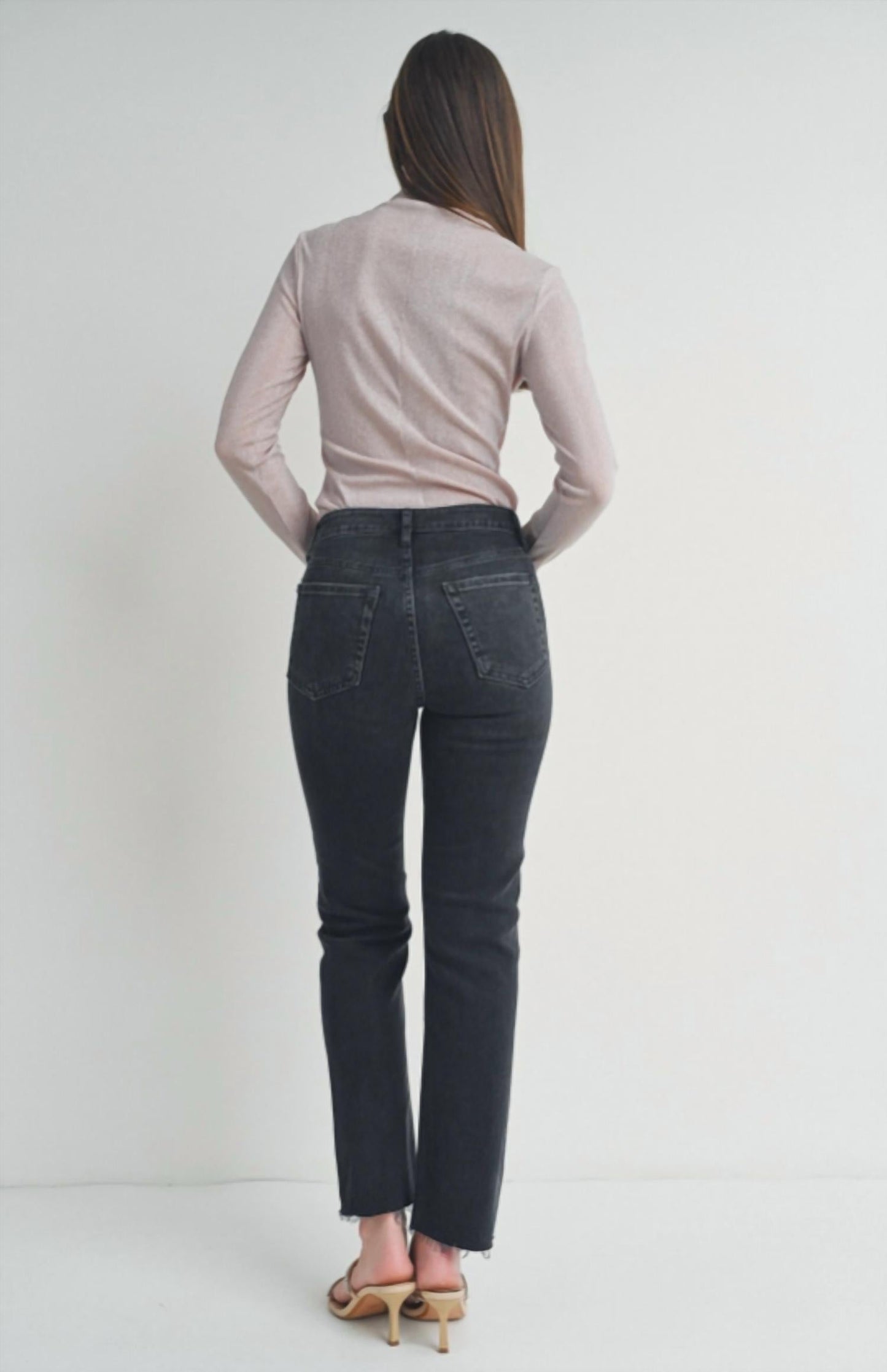 Judy Blue - Cut Off Cropped Straight Leg Jeans