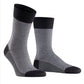 Falke Men's Sensitive Herringbone Wool Blend Socks Black Size Regular