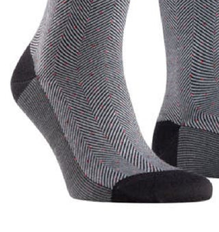 Falke Men's Sensitive Herringbone Wool Blend Socks Black Size Regular