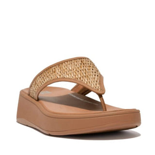 Fitflop - Women's F-mode Woven Flatform Toe-post Sandals