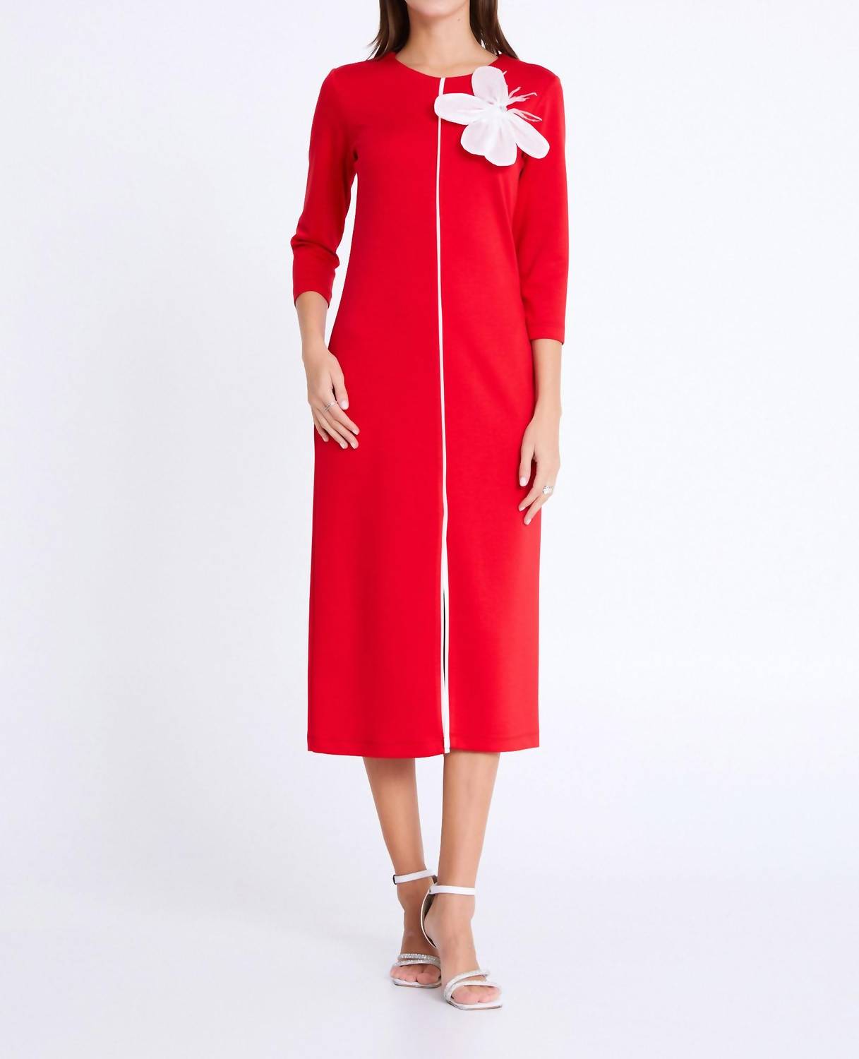 Zaalima Fashion - Mid-Length Midi Cotton Column Regular Casual Dress