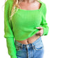 Steve Madden - Kia Square Neck Sweater