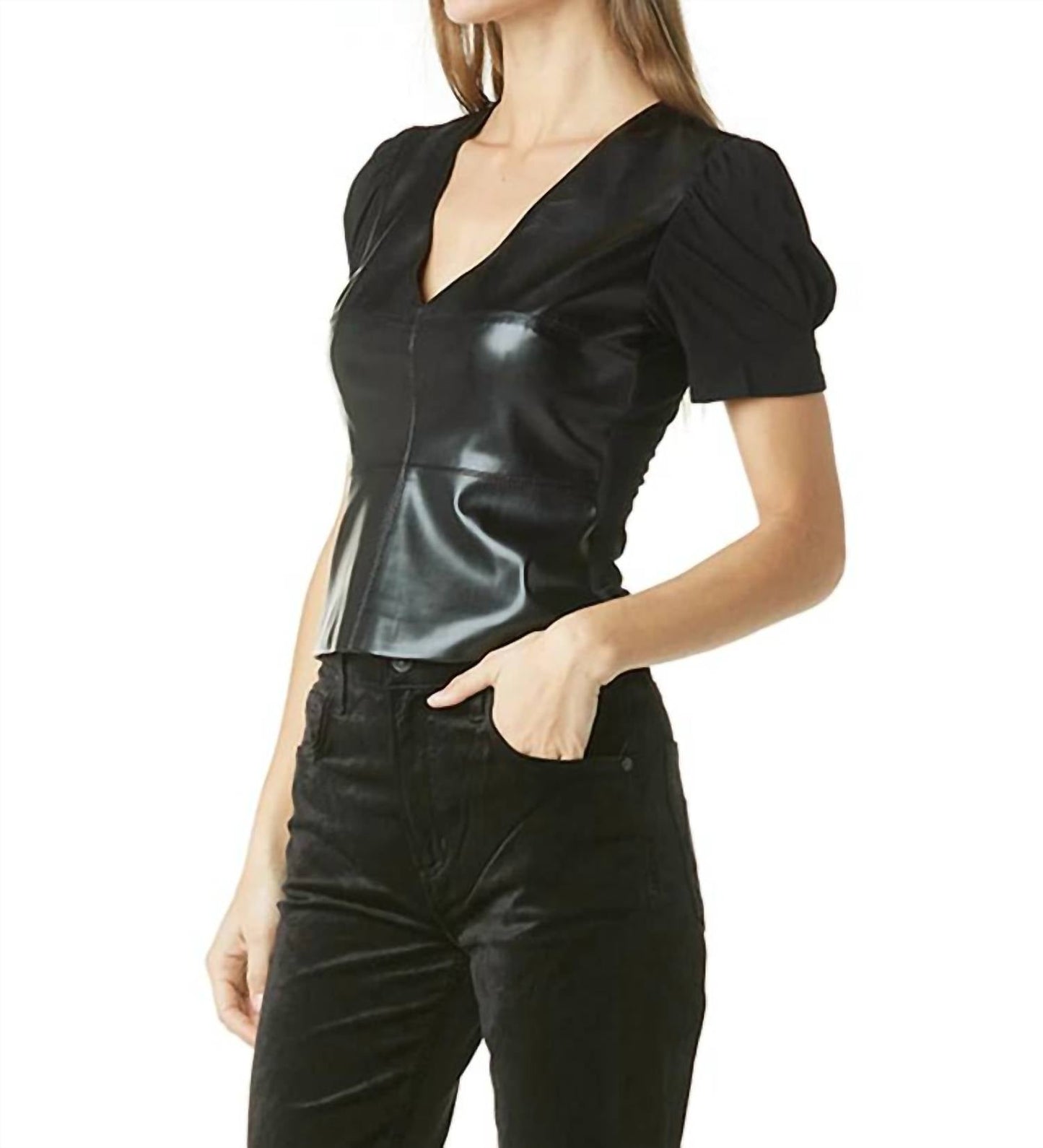 Tart Collections - Harper Vegan Leather Top