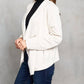 Paparazzi - Faux Suede Drape Front Jacket