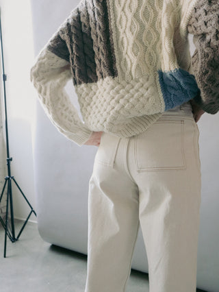 Marvin Ruby Women's Wren Jean White Size Small