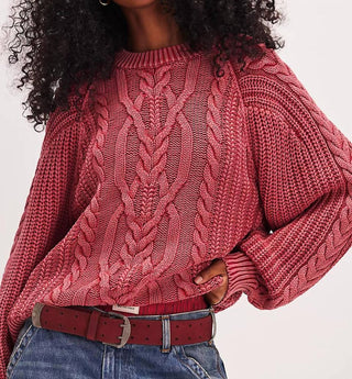 Free People - Oversized Frankie Cable Sweater