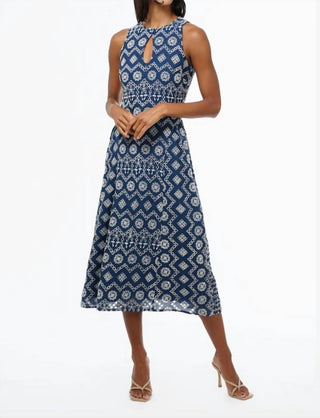 Adelyn Rae - Women's Soraia Cotton Eyelet Midi Dress