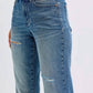 Judy Blue - Mid Rise Contrast Wash Destroy Dad Jean