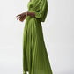 Joseph Ribkoff - Pleated Satin Midi Dress