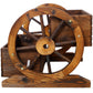 Wooden Wagon Planter Box with Wheels