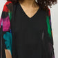 Joseph Ribkoff - Chiffon Abstract Print Poncho