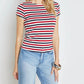 L'Agence - Ressi Fitted Stripe Tee