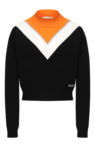Valentino - Colorblock Viscose Pullover Sweater