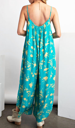 Easel - Going Places Cami Jumpsuit