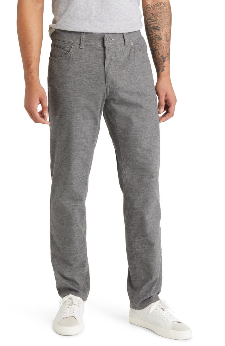 Brax Cooper Cotton Blend Trousers In Graphit Size 33 X 32