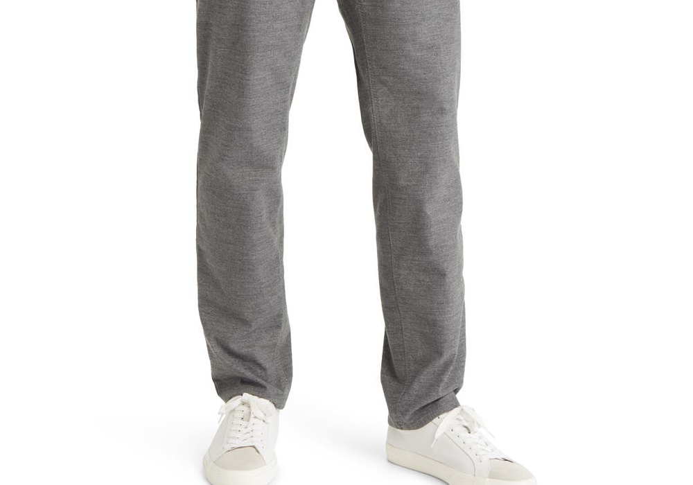 Brax Cooper Cotton Blend Trousers In Graphit Size 33 X 32