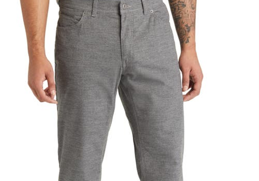 Brax Cooper Cotton Blend Trousers In Graphit Size 33 X 32